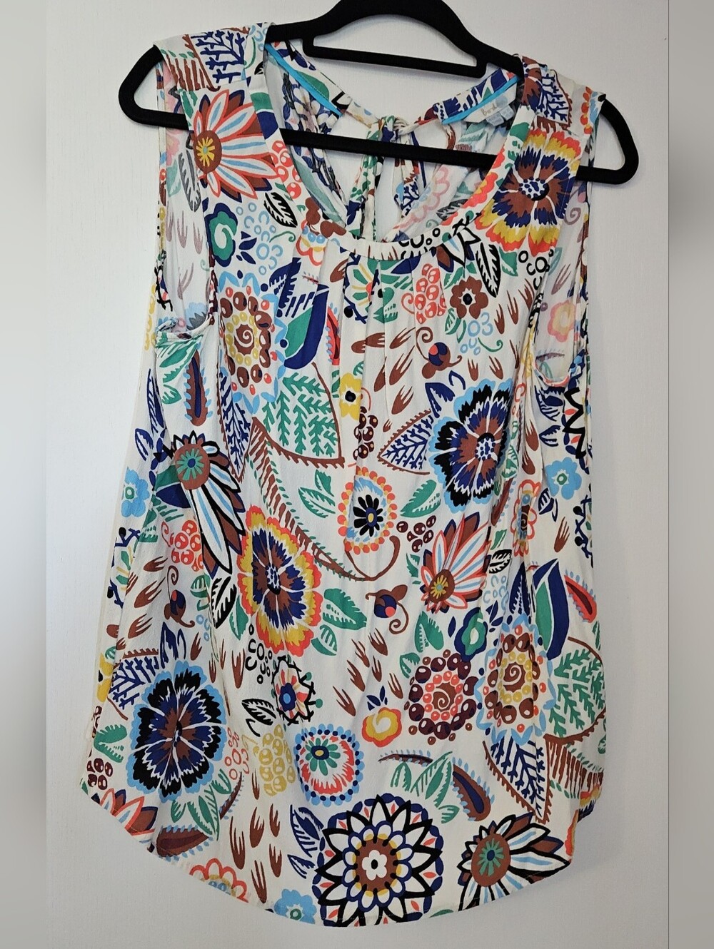 Boden Like New Multicolor Floral Sleeveless Top, XXL, 18